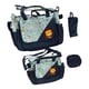thumbnail image 2 of Juego De Bolsa De Pañales Con Bolsillos Con Bolsa De Botella Con Bolsa De Almuerzo Mochila De Hombro Azul Oscuro, 2 of 5