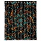 thumbnail image 1 of Cortina de ducha psicodélica con diseño de caleidoscopio y ganchos (60 x 72 pulgadas), 1 of 3