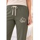 thumbnail image 2 of Pantalón de Pijama Franela Mujer Flor de Loto verde S, 2 of 6