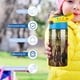 thumbnail image 5 of Perdido: Ollie Botella de Agua con Tapa Pop Top de Un Toque, Acero Inoxidable, a Prueba de Fugas, para Deportes, Botella Infantil azul 12 oz, 5 of 6