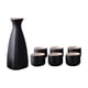 thumbnail image 3 of Juego de Sake japonés, bote de cerámica y tazas de Sake de regalo, bote de 150ml, artesanías de taza de 25ml, juegos para servir Sake negro para cocin, 3 of 5