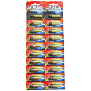 Pack 20 Pilas Eveready Aaa Alcalina Tira Prepicada