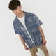 thumbnail image 3 of Guayabera Hombre Viscosa Lino Azul Corona, 3 of 5