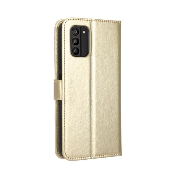 Funda tipo libro para Nokia G100, cartera todo‑en‑uno, funda multifuncional con tarjetero y correa de muñeca desmontable