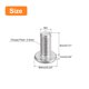thumbnail image 2 of Uxcell M3x0.5x8mm 50 Pack Tornillos de Cabeza Redonda Plana de Metal Phillips Drive Machine Bolt, 2 of 5