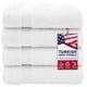 thumbnail image 1 of Juego de 4 toallas American Veteran Towel 69 cm color blanco, 1 of 5