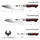 thumbnail image 2 of Set de Cuchillos de Cocina HOSHANHO Chef 20 cm Santoku 18 cm Pelador 9.5 cm, 2 of 7
