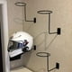 thumbnail image 4 of 1pc Wall-mounted Helmet Display Stand, Motorcycle Accessories, Black Helmet Rack, Metal Helmet Hangers, Multifunctional Display Rack For Helmets, Coats, Hats, Dance Masks, Basketball, Soccer, Volleyb, 4 of 4