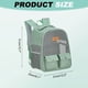 thumbnail image 2 of Uxcell Mochila Transportadora para Gatos, Mochila de Viaje para Mascotas con Malla Ventilada Plegable (Verde, 12"x9"x16"), 2 of 7