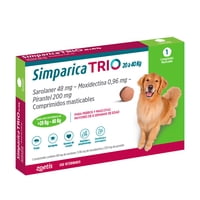 Zoetis - Simparica Trio Antiparasitario X1 Comp Perros 20 - 40 Kg