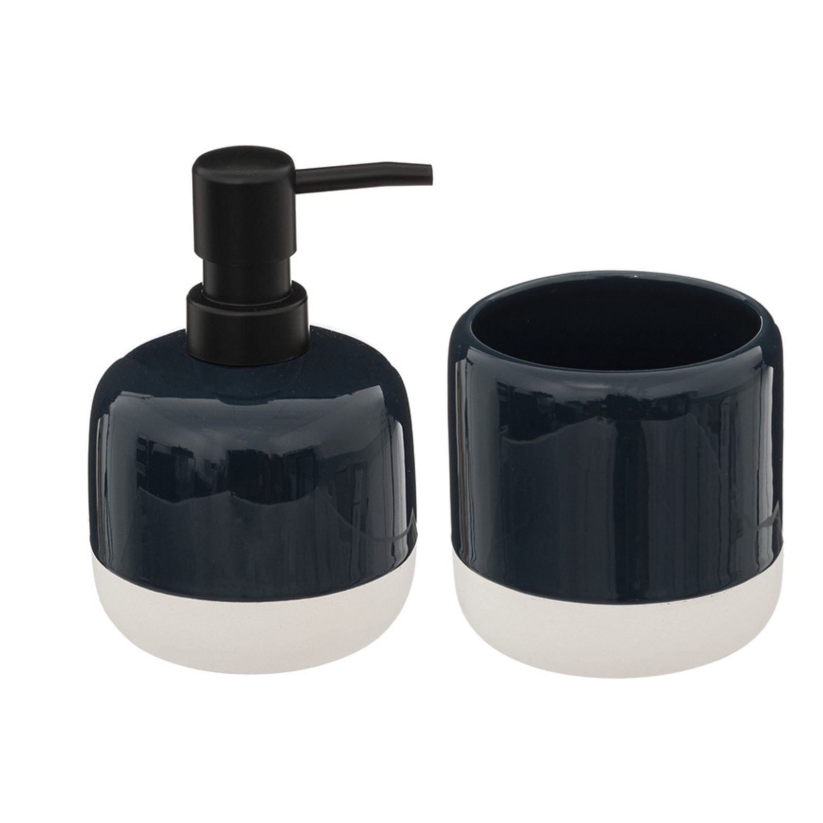 Oem - Set De Baño 2 Piezas Ceramica Mini Jabon Porta Cepillo Ao
