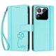 thumbnail image 3 of Funda Cartera Trébol para Xiaomi 15T con Ranuras Tarjetas y Carga Inalámbrica Verde menta, 3 of 6