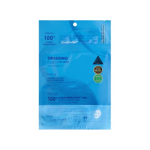 Vt - Hydrop Reedle Shot 100 Hl 2Step Hydrogel Mask Coreano