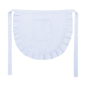 Magideal - Delantal De Cintura Para Cosplay Para Niñas, Disfraz Clásico Ajustado, Fiesta De Halloween, Accesorio Suave, Delantal De Sirvienta Para Recuerdos De F Blanco