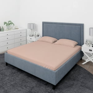 Juego De Sábanas Nautica 4 Piezas Microfibra 2 Plazas Rosado