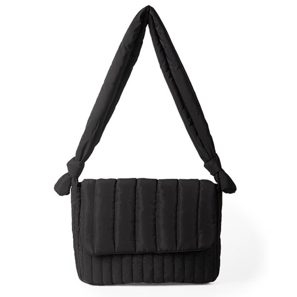 Bolso de hombro acolchado de nailon, bolso de mano tejido, bolso bandolera de diseñador, bolso de mujer