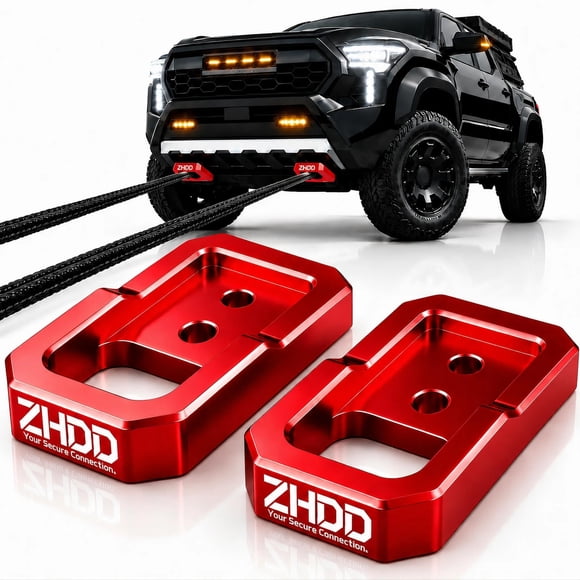 Ganchos de Remolque Frontales ZHDD para Toyota Tacoma, 4Runner y Land Cruiser 250 - Rojo