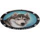 thumbnail image 1 of Husky Siberiano Alfombra Redonda de Felpa Coral, Antideslizante, No Desprende Pelusas, Lavable y Duradera para Salón, Dormitorio y Habitación de Niños 60cm, 1 of 6