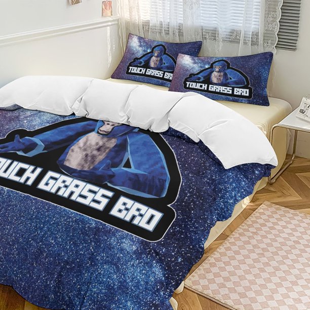 Star Galaxy Gorilla Tag Comforter Set Soft 3 Pcs Twin Bedding Sets Thicken for All Season