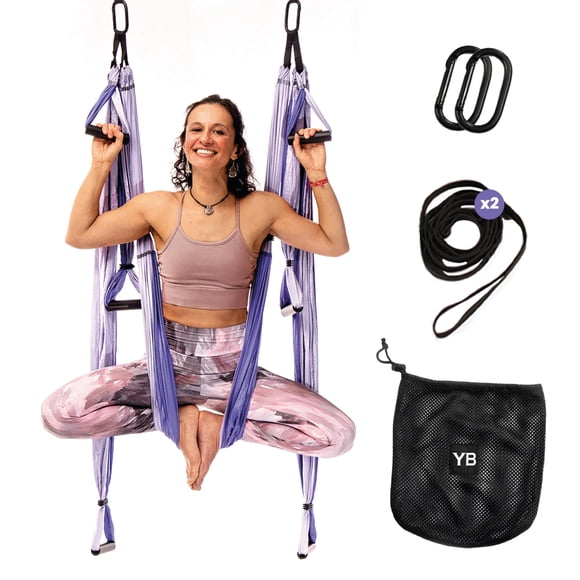 Set de Columpio Trapezoidal de Yoga con Correas Ajustables y Capacidad de 272 kg