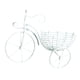 thumbnail image 1 of Canasto De Flores Para Bicicleta, Arte Para Colgar En La Pared Para Decoración De Jardín De Valla, Blanco, 1 of 3