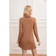 thumbnail image 2 of Sweater Mini Vestido Corto Tejido Mujer Cuello Alto Doble 2001, 2 of 4