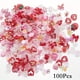 thumbnail image 1 of 100 pcs Sparkling Acrylic Nail Charms - Butterfly, Bear, Flower, Heart, Crown, Starry AB Rhinestones - Perfect for Nail Art and DIY Manicures, 1 of 3