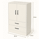 thumbnail image 4 of Mueble Organizador Nórdico Blanco con 2 Puertas y 2 Cajones para Baño Dormitorio y Living 56x30x81cm, 4 of 6
