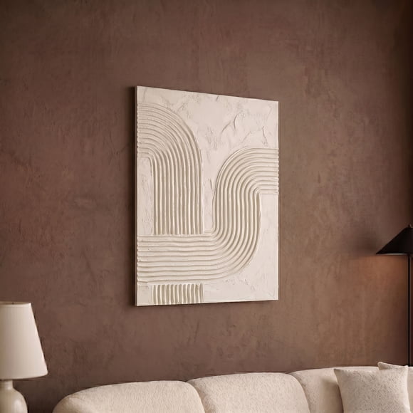 Cuadro Decorativo con Textura Arcos Zen