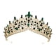 thumbnail image 4 of Tiara De Boda, Dije, Regalo, Pinza Para El Pelo, Diadema Para Cumpleaños, Graduación, Niñas, Estilo B, Verde Aureate, 4 of 5