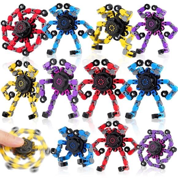 Fidget Spinners FGYLYOX 12PCS Juguetes Robot Transformables