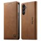 thumbnail image 1 of Funda Billetera de Cuero para [Samsung Galaxy A34 5G], Bloqueo RFID, Tarjetas y Soporte Marrón, 1 of 5