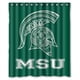 thumbnail image 1 of Cortina de ducha de los Michigan State Spartans, juego de cortina de baño con ganchos, tamaño 60 x 72 pulgadas, 1 of 3