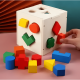 thumbnail image 2 of Cubo didáctico encaje figuras geométricas Multicolor, 2 of 3