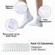 thumbnail image 2 of Calcetines Largo Unisex Pack 12 Deportivos Blanco 100% Bambú, 2 of 3