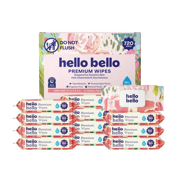 Toallitas Hello Bello Premium Sensitive Skin 720 unidades