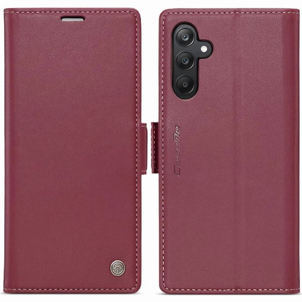 CaseMe tipo cartera Samsung Galaxy A25 5G con cierre magnético, RFID, tarjetero, soporte, carga inalámbrica