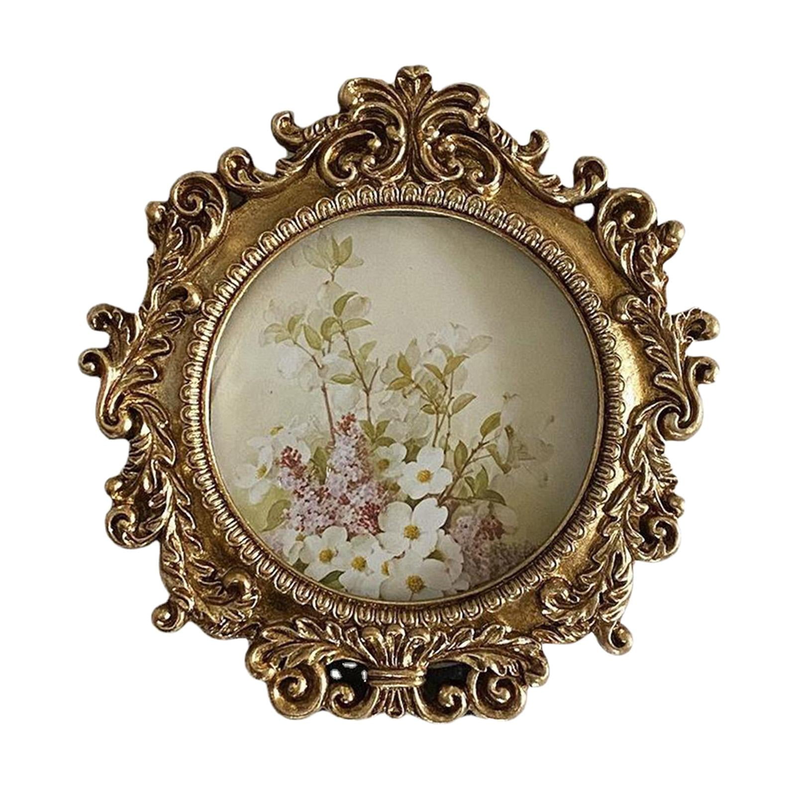 Magideal - Marco De Exhibición De Cuadros Europeo, Soporte Para Fotos, Adorno De Mesa, Soporte Trasero Para Colgar En La Pared, Adornado Para Decoración De Pared