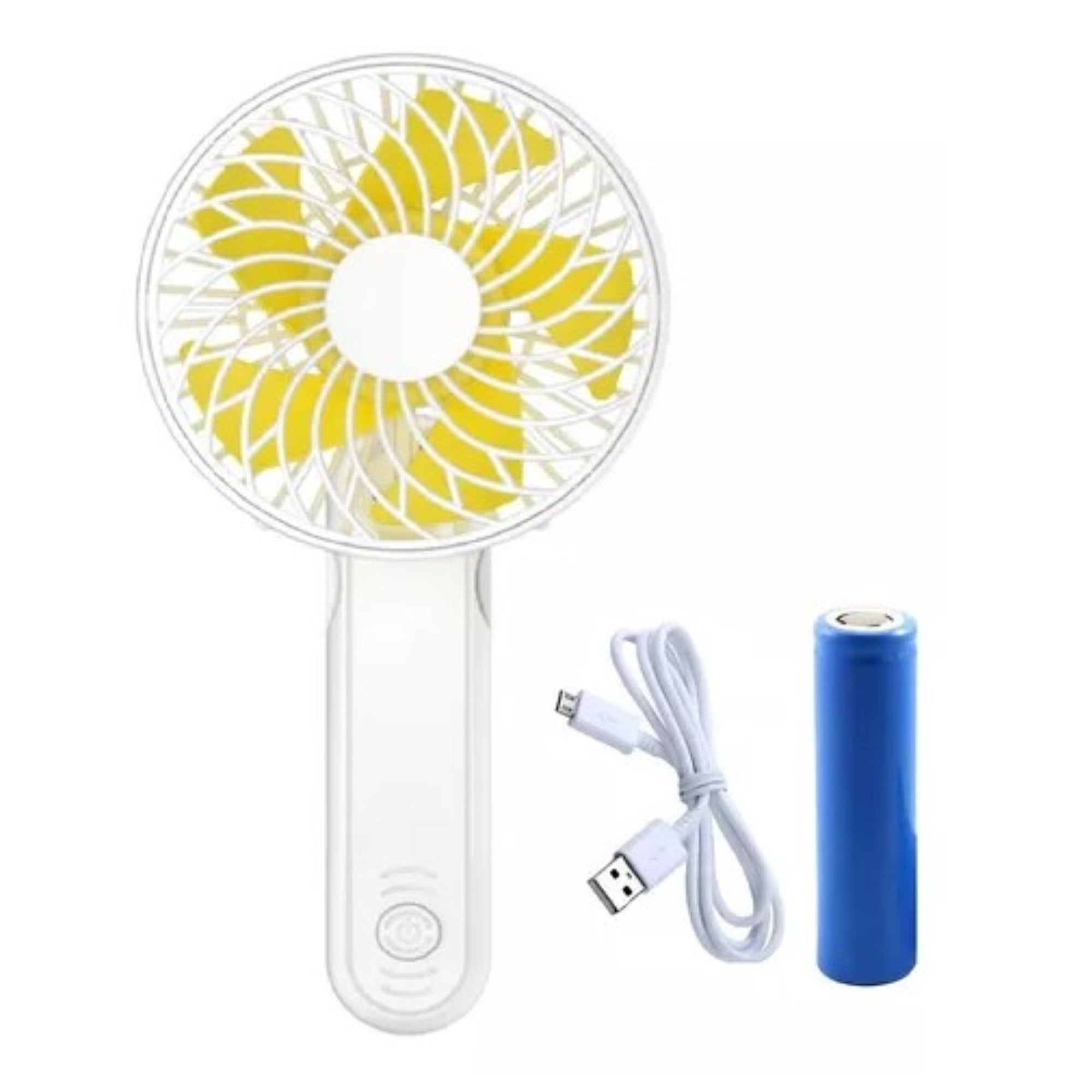 Citohome - Ventilador Mini Recargable Portátil Plegable De Mano En Color Blanco 1000mah - Compacto Y Práctico