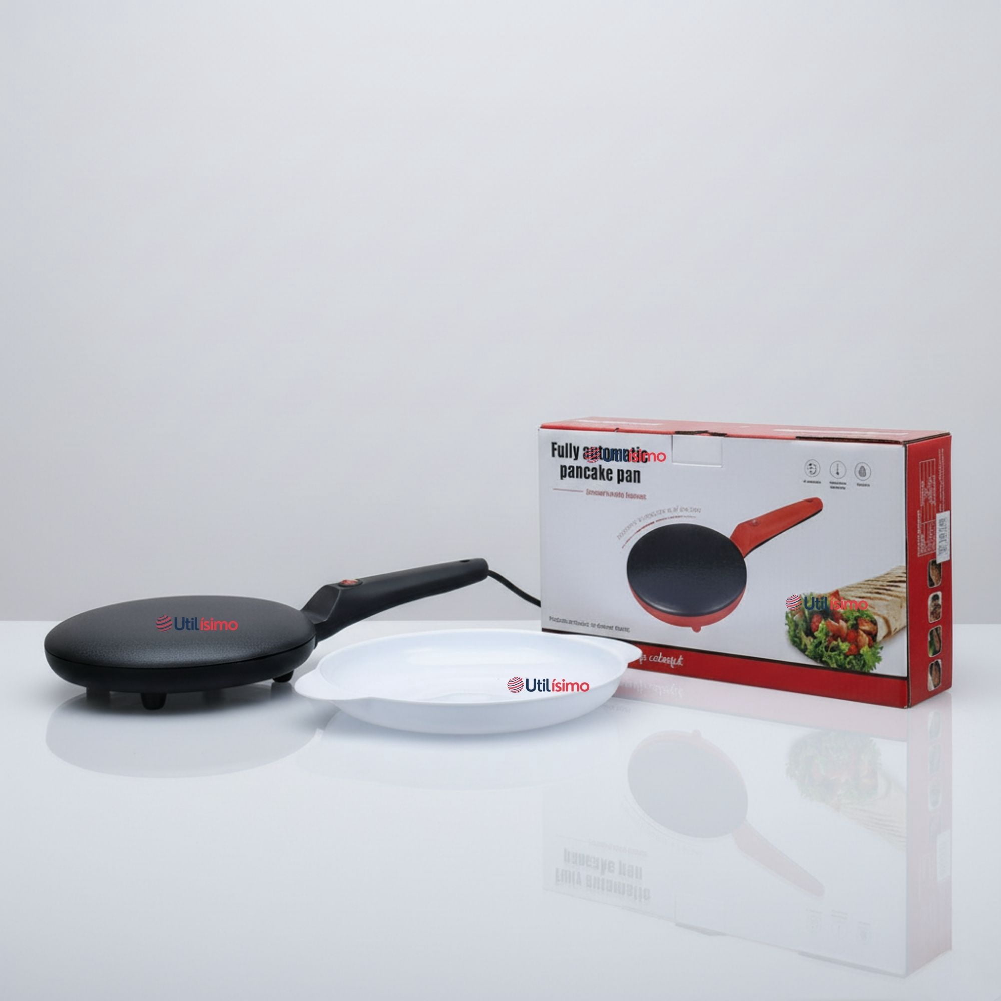 Line - Panquequera Eléctrica Antiadherente Maquina Para Crepes 20cm Crepera