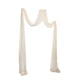 thumbnail image 5 of Cortina De Gasa Con Arco De Boda Para Ceremonia, Recepción, Vacaciones, Compromiso, Color Beige Y Blanco, 5 of 5