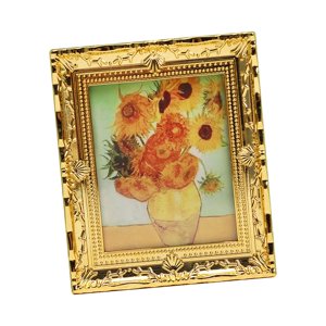 Magideal - Escala 1:12, Casa De Muñecas, Cuadro De Arte De Pared Clásico, Marco De Mural De Pared En Miniatura De Resina Para Accesorios De Casa De Muñecas, Mode Maceta