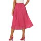 thumbnail image 3 of Falda Midi Plisada INSPIRE CHIC para Mujer con Cintura Elástica Faldas Casuales de Acordeón M Rosa Fucsia, 3 of 6