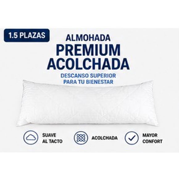 Almohada Premium Acolchada 1.5 Plazas
