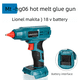thumbnail image 1 of Pistola de Pegamento Caliente Inalámbrica para Batería de Iones de Litio Ma.kita 18V Max, Pistola de Pegamento de Derretimiento Caliente de Precalentamiento Rápido con 10 Piezas de Barras de Pegam..., 1 of 10