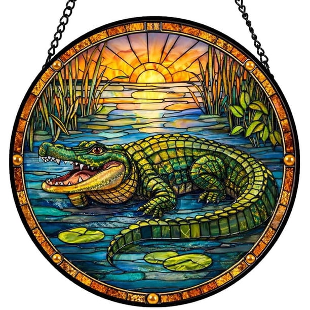 Colgante ventana vitral 20cm vibrante plantas maceta colorido atrapasol panel hogar jardín patio regalo mujer