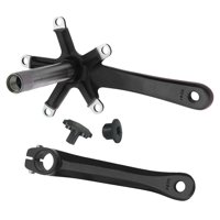 Ioensy - Juego De Bielas Para Bicicleta De Carretera Mtb, Juego De Bielas Para Bicicleta, Aleación De Aluminio De Marcha Única 130Bcd