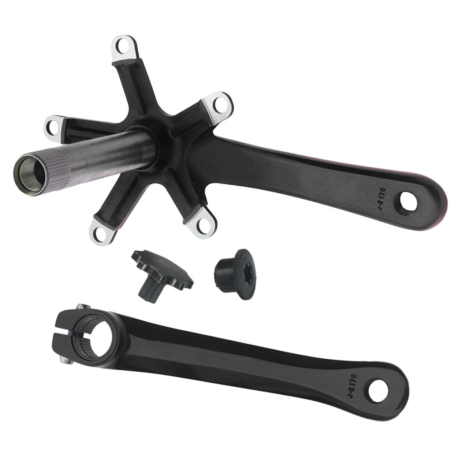 Ioensy - Juego De Bielas Para Bicicleta De Carretera Mtb, Juego De Bielas Para Bicicleta, Aleación De Aluminio De Marcha Única 130bcd