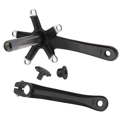 Ioensy - Juego De Bielas Para Bicicleta De Carretera Mtb, Juego De Bielas Para Bicicleta, Aleación De Aluminio De Marcha Única 130Bcd