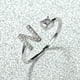 thumbnail image 1 of Stylish Silver A-Z Initial Rings for Weddings, Bridesmaids, and Couples - Perfect Gifts for Love and Fashion, 1 of 5
